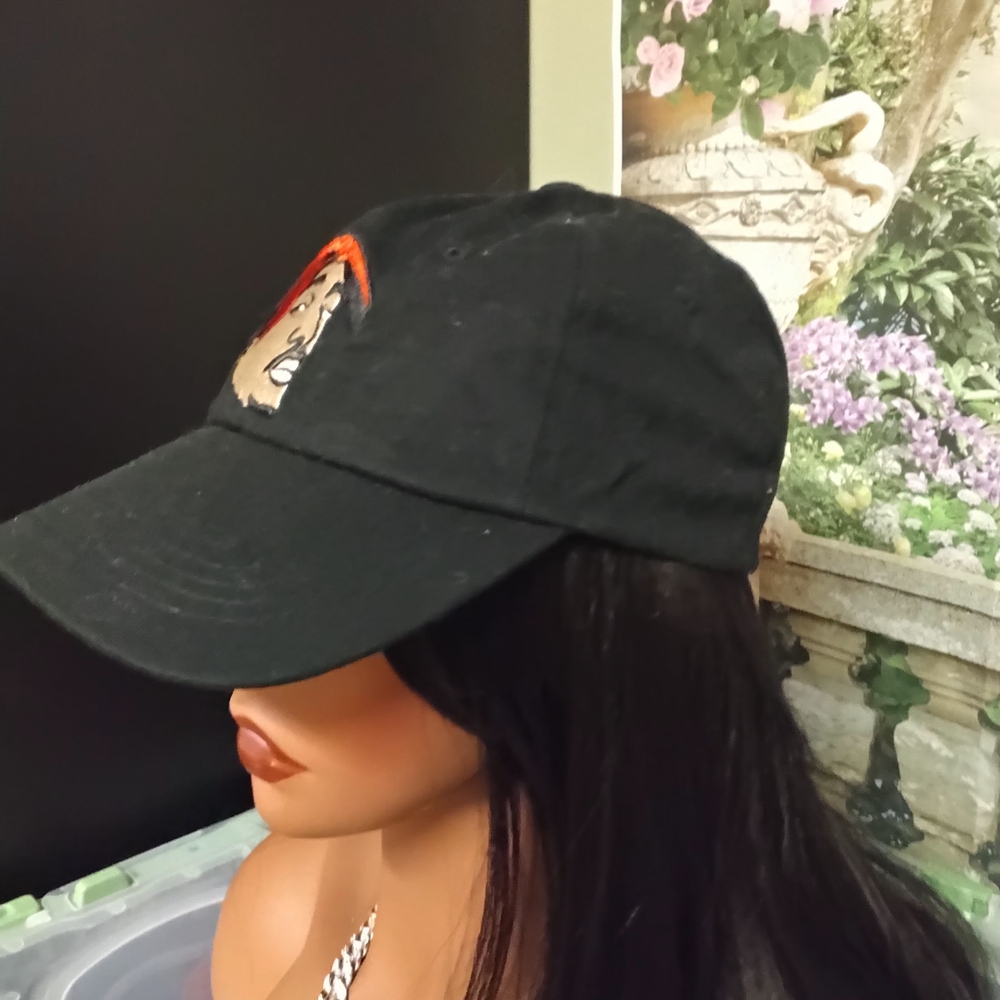 Black Graphic Baseball Cap - Picture 3 of 4